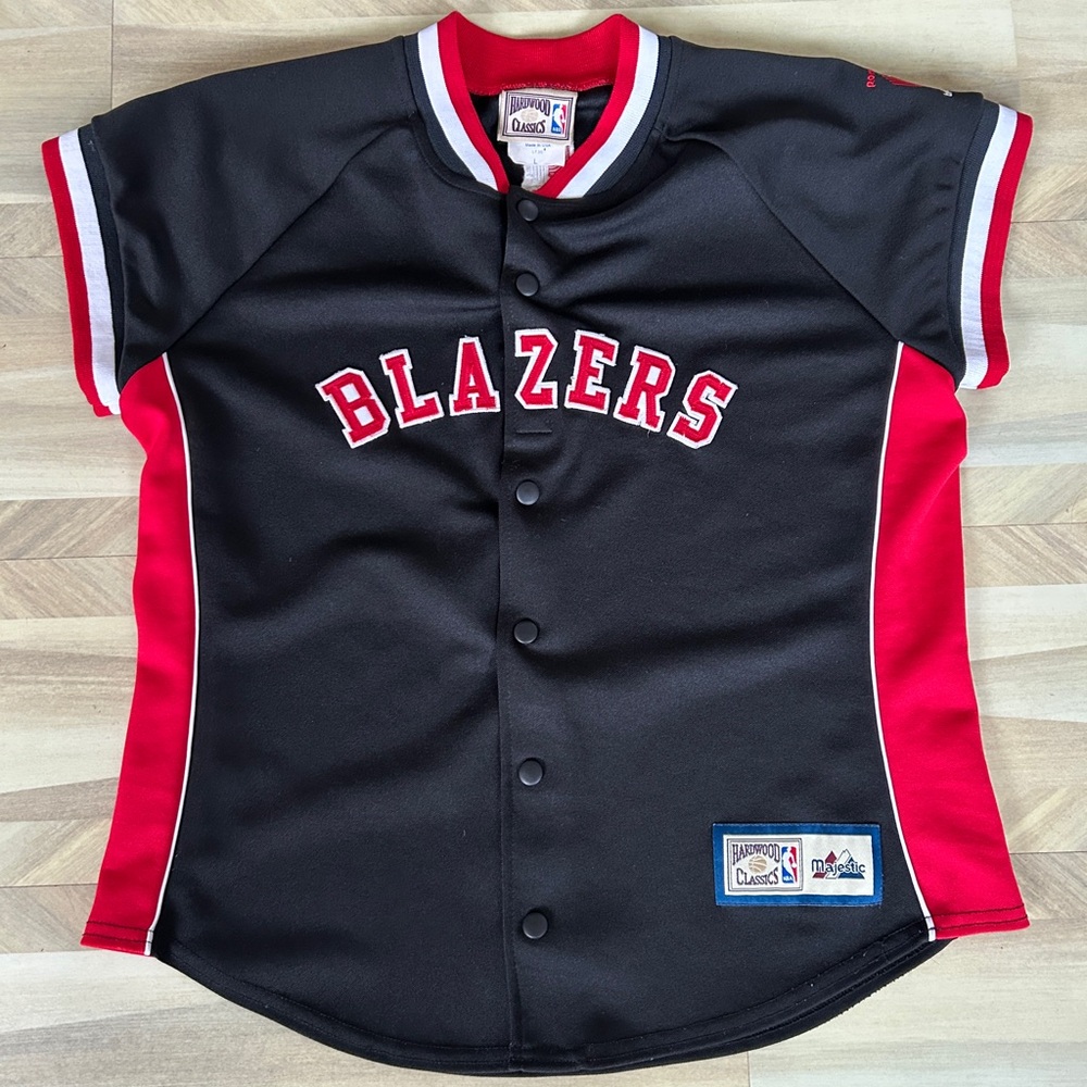 Majestic Hardwood Classics Vintage NBA Portland Trailblazers Jersey